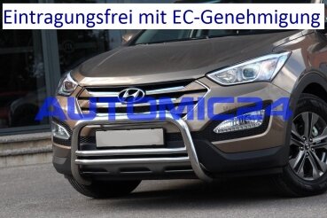 Frontbügel Bullenfänger Frontschutzbügel Rammschutz Hyundai Santa Fe Zulassung
