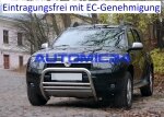 Frontbügel Bullenfänger Frontschutzbügel Rammschutz Dacia Duster Zulassung