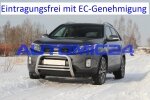 Frontbügel Bullenfänger Frontschutzbügel Rammschutz Kia Sorento Zulassung