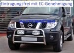 Frontbügel Bullenfänger Frontschutzbügel Rammschutz Nissan Pathfinder Zulassung