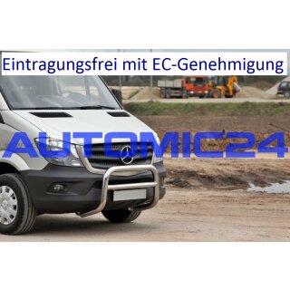 Frontb&uuml;gel Bullenf&auml;nger Frontschutzb&uuml;gel Rammschutz Mercedes Sprinter Zulassung