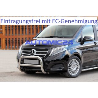 Frontb&uuml;gel Bullenf&auml;nger Frontschutzb&uuml;gel Rammschutz Mercedes V Klasse Vito