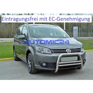Frontb&uuml;gel Bullenf&auml;nger Frontschutzb&uuml;gel Rammschutz VW Caddy Sharan Zulassung