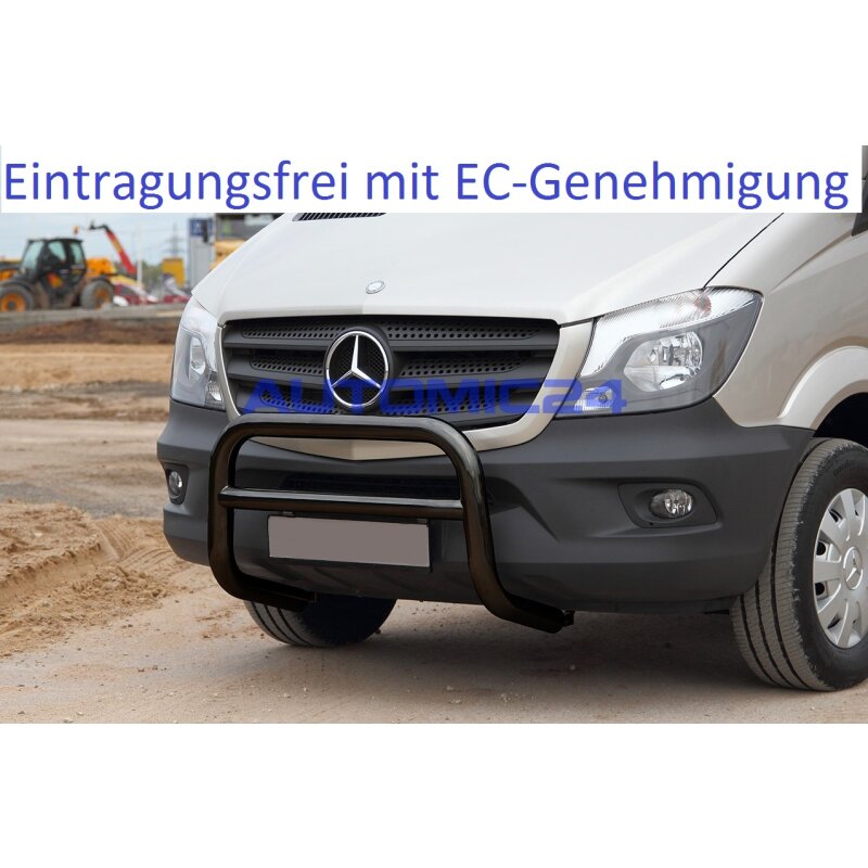 Frontschutzbügel mit EU-Typgenehmigung Mercedes Sprinter W906 bis Facelift  - VANSHOPE