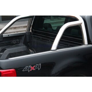 Seiten Ladekantenschutz kompatibel mit Ford Ranger 12- Edelstahl Kofferraum Leiste Hinten Stossstange